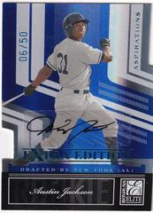 Austin Jackson [Aspirations Autograph] Baseball Cards 2007 Donruss Elite Extra Edition Prices