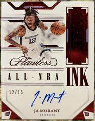 Ja Morant [Ruby] #17 Basketball Cards 2022 Panini Flawless All-NBA Ink Prices