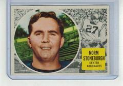 Norm Stoneburgh #77 Football Cards 1960 Topps CFL Prices