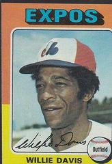 Willie Davis Baseball Cards 1975 Topps Prices