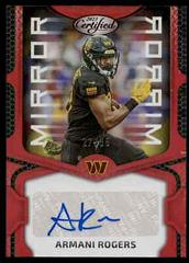 Armani Rogers [Red] #MS100 Football Cards 2023 Panini Certified Mirror Signatures Prices