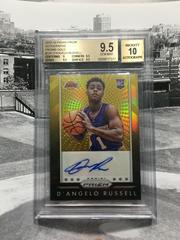 D'Angelo Russell [Gold Prizm] #DRS Basketball Cards 2015 Panini Prizm Autographs Prices