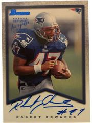 Robert Edwards Football Cards 1998 Bowman Certified Autograph Prices