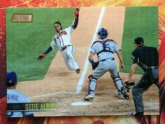 Ozzie Albies [Rainbow Foil] #121 Baseball Cards 2021 Stadium Club Prices