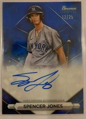 Spencer Jones [Blue] #PA-SJ Baseball Cards 2023 Bowman Sterling Prospect Autograph Prices