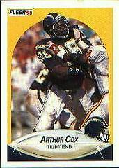 Arthur Cox #307 Football Cards 1990 Fleer Prices