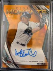 Ichiro [Orange Refractor] Baseball Cards 2021 Topps Finest Moments Autographs Prices
