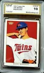 Joe Mauer Baseball Cards 2002 Topps 206 Prices
