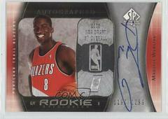 Martell Webster Autograph #96 Basketball Cards 2005 SP Authentic Prices
