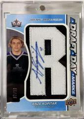 Anze Kopitar Hockey Cards 2021 SP Game Used Draft Day Marks Autographs Prices