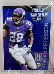 Adrian Peterson [Platinum Blue] #52 Football Cards 2014 Panini Totally Certified Prices