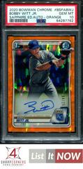 Bobby Witt Jr. [Orange] #BSPA-BWJ Baseball Cards 2020 Bowman Sapphire Autographs Prices