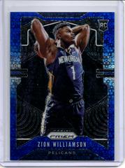 Zion Williamson [Fast Break Prizm Blue] Basketball Cards 2019 Panini Prizm Prices