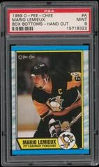 Mario Lemieux #A Hockey Cards 1989 O-Pee-Chee Box Bottoms Hand Cut Prices