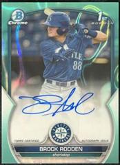 Brock Rodden [Aqua Lava] #CDA-BR Baseball Cards 2023 Bowman Draft Chrome Prospect Autographs Prices
