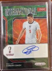 Conor Coady [Green Wave] Soccer Cards 2022 Panini Prizm World Cup International Ink Autograph Prices