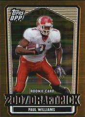 Paul Williams [Chrome Gold] Football Cards 2007 Topps Draft Picks & Prospects Prices