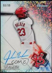 Jordan Walker [Speckle Refractor] #BSPA-JW Baseball Cards 2021 Bowman Sterling Prospect Autographs Prices
