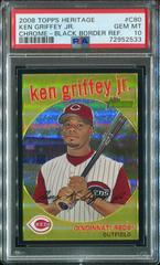 Ken Griffey Jr. [Black Border Refractor] #C80 Baseball Cards 2008 Topps Heritage Chrome Prices