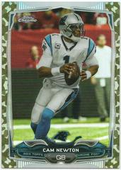Cam Newton [With Ball Camo Refractor] #103 Football Cards 2014 Topps Chrome Prices
