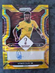 Vinicius Jr. [Gold] #S-VJR Soccer Cards 2022 Panini Prizm World Cup Signatures Prices