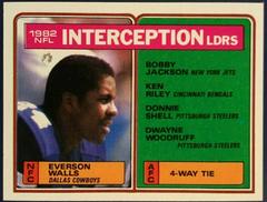 Everson Walls [Interception Leaders] Football Cards 1983 Topps Prices