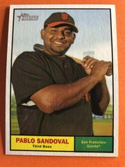 Pablo Sandoval [Yellow Green Namepate] Baseball Cards 2010 Topps Heritage Prices