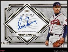 Greg Maddux Baseball Cards 2022 Topps Definitive Autograph Collection Prices