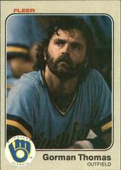 Gorman Thomas #48 Baseball Cards 1983 Fleer Prices