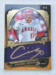 Shohei Ohtani [Gold] Baseball Cards 2022 Topps Five Star Royalty Autographs Prices