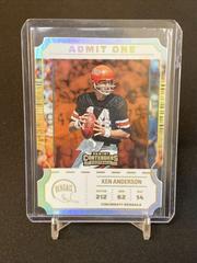 Ken Anderson #AO-KAN Football Cards 2022 Panini Contenders Admit One Prices