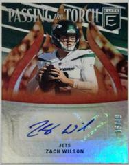 Zach Wilson #PTT-16 Football Cards 2022 Panini Donruss Elite Passing the Torch Signatures Prices