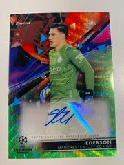 Ederson [Green Wave] Soccer Cards 2021 Topps Finest UEFA Champions League Autographs Prices
