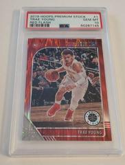 Trae Young [Red Flash] Basketball Cards 2019 Panini Hoops Premium Stock Prices