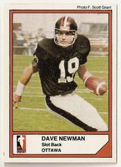 Dave Newman Football Cards 1984 Jogo CFL Prices