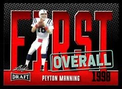 Peyton Manning [Red] #8 Football Cards 2023 Leaf Draft Prices