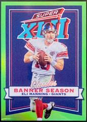 Eli Manning [Green] #BS-18 Football Cards 2022 Panini Classics Banner Season Prices