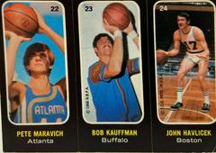 Maravich 22, Kauffman 23, Havlicek 24 Basketball Cards 1971 Topps Stickers Prices