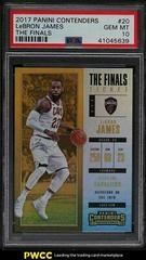 LeBron James [The Finals] #20 Basketball Cards 2017 Panini Contenders Prices
