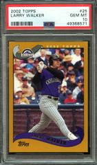 Larry Walker #25 Baseball Cards 2002 Topps Prices