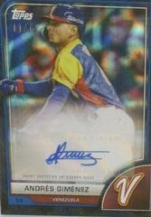 Andres Gimenez [Black Difractor] Baseball Cards 2023 Topps World Classic Autographs Prices