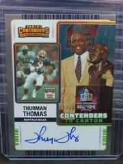 Thurman Thomas [Gold] Football Cards 2022 Panini Contenders to Canton Autographs Prices