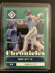 Bobby Witt Jr. [Green] Baseball Cards 2022 Panini Chronicles Prices