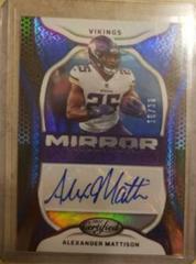 Alexander Mattison [Blue] Football Cards 2022 Panini Certified Mirror Signatures Prices