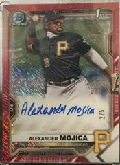 Alexander Mojica [Red Refractor] #CPA-AM Baseball Cards 2021 Bowman Chrome Prospect Autographs Prices