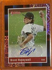Brent Honeywell [Pink Fireworks] #R88S-BH Baseball Cards 2022 Panini Donruss Retro 1988 Signatures Prices