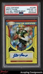 Brett Favre [Gold] #CCS-BF Football Cards 2022 Panini Certified Canton Signatures Prices