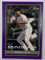 Triston Casas [Two Strikes] #P-4 Baseball Cards 2022 Panini Three and Two Prospects Prices