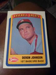 Deron Johnson #34 Baseball Cards 1990 Swell Greats Prices