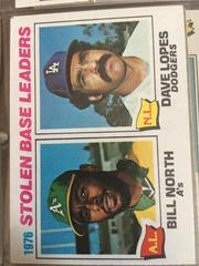 Stolen Base Leaders [B. North, D. Lopes] #4 Baseball Cards 1977 Topps Prices